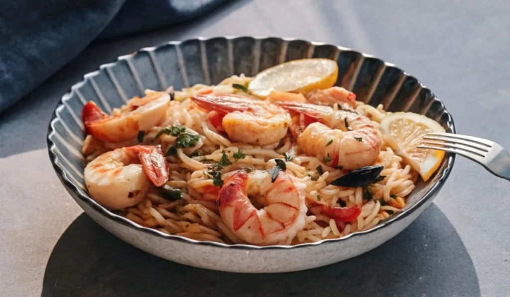 shrimp & orzo