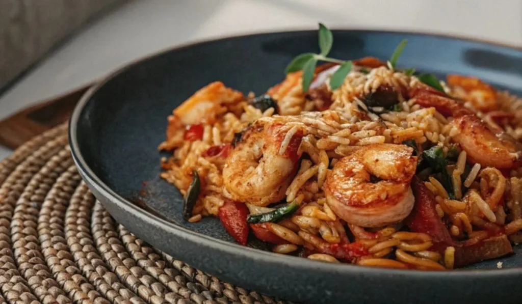 Shrimp & Orzo