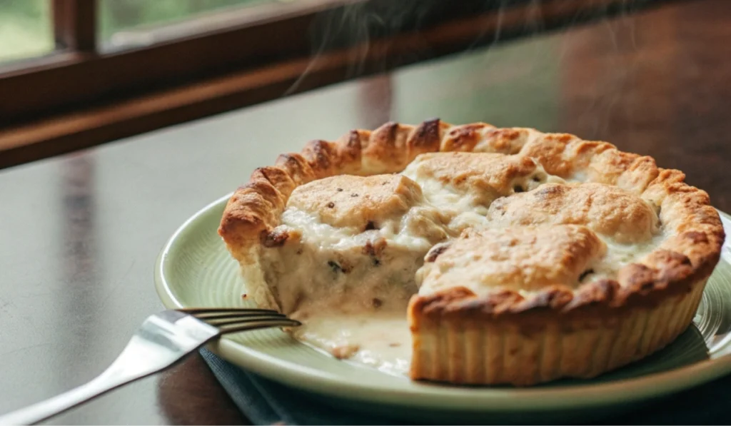 sausage gravy and biscuit pie