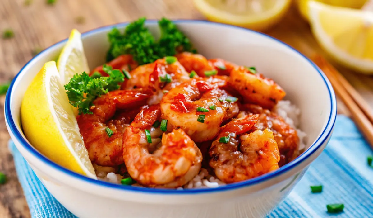 shrimp rice bowl