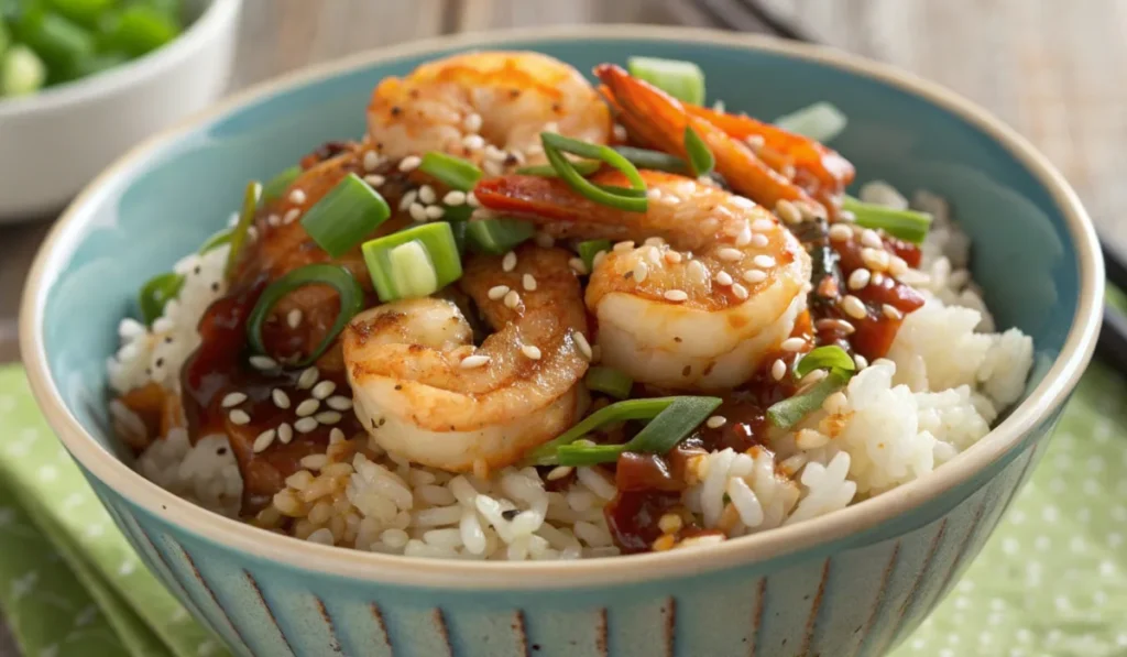 shrimp rice bowl