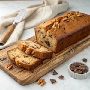 Golden Slice of Cake Mix Banana Bread